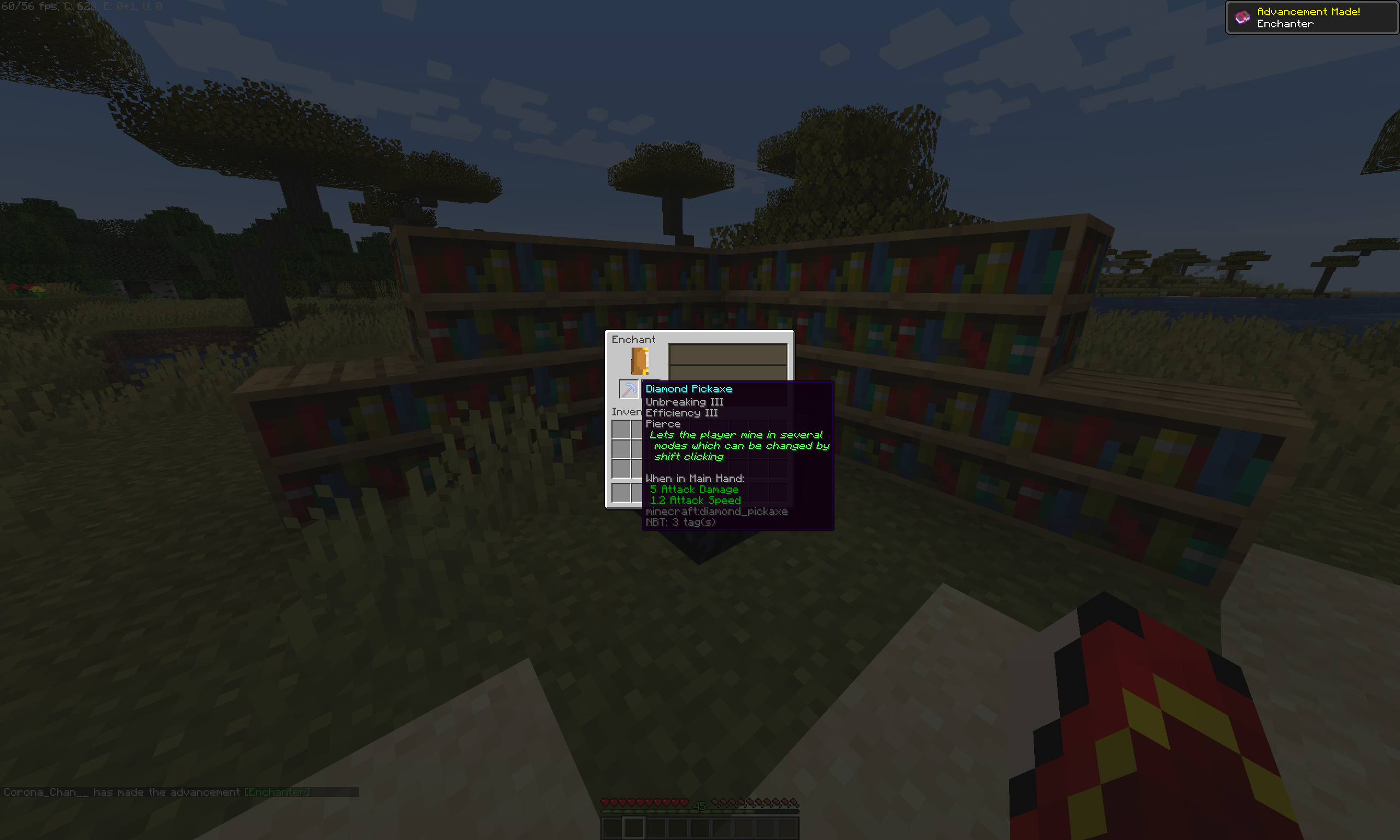 Descriptions allow new players to quickly undersatand the function of the enchantments on their tools